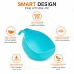 Rice Washing Bowl & Strainer | Multi-Purpose Fruit, Vegetable & Pasta Drain Basket