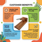 Wooden Tabletop Coconut Scraper (Chirava) – Traditional Kitchen Grater