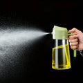 2-in-1 Oil Sprayer & Dispenser Bottle | Glass Olive Oil Spray Bottle for Air Fryer & Cooking