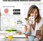Mini Bluetooth Thermal Printer | Ink-Free Portable Label & Receipt Printer