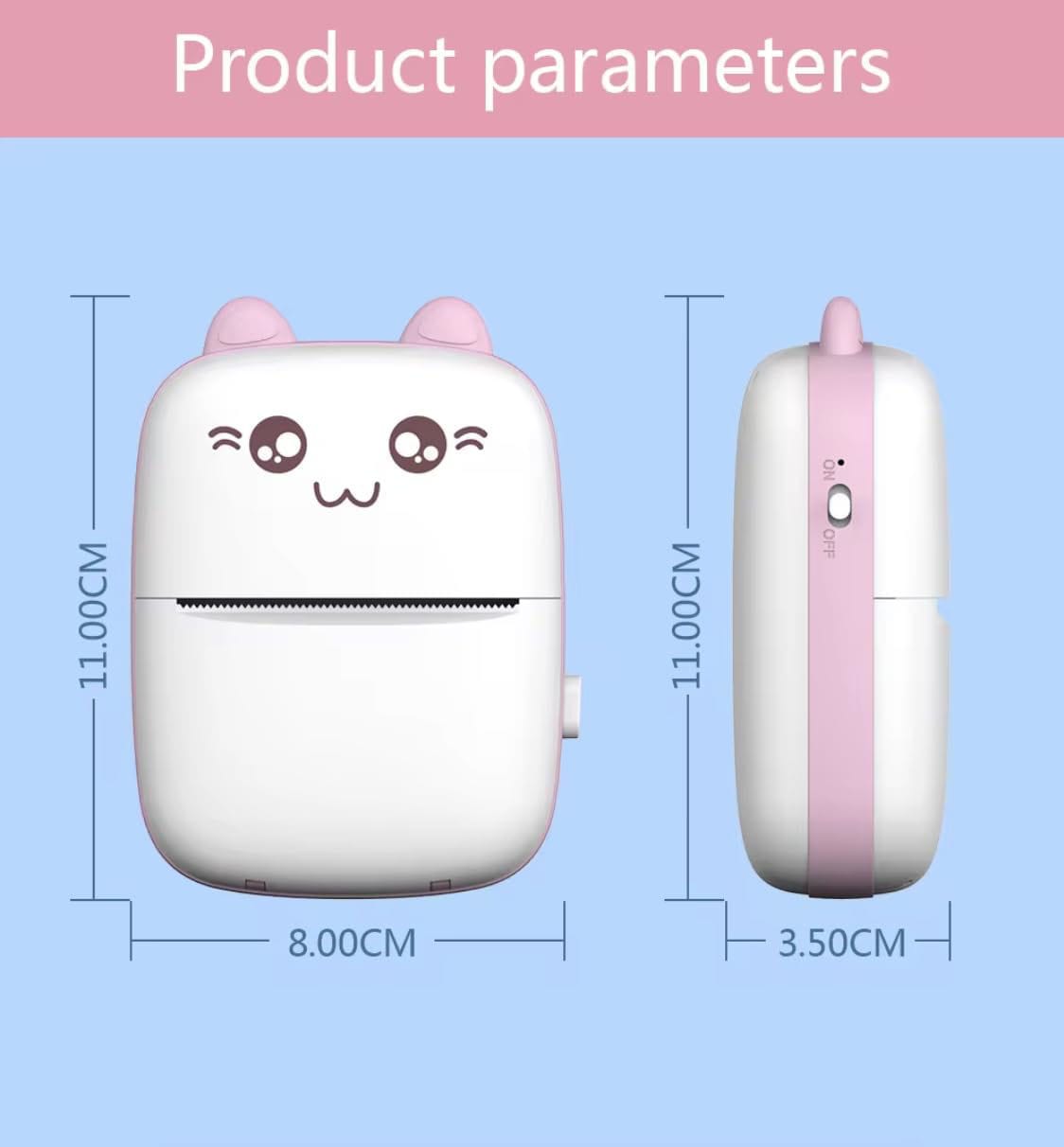 Mini Bluetooth Thermal Printer | Ink-Free Portable Label & Receipt Printer
