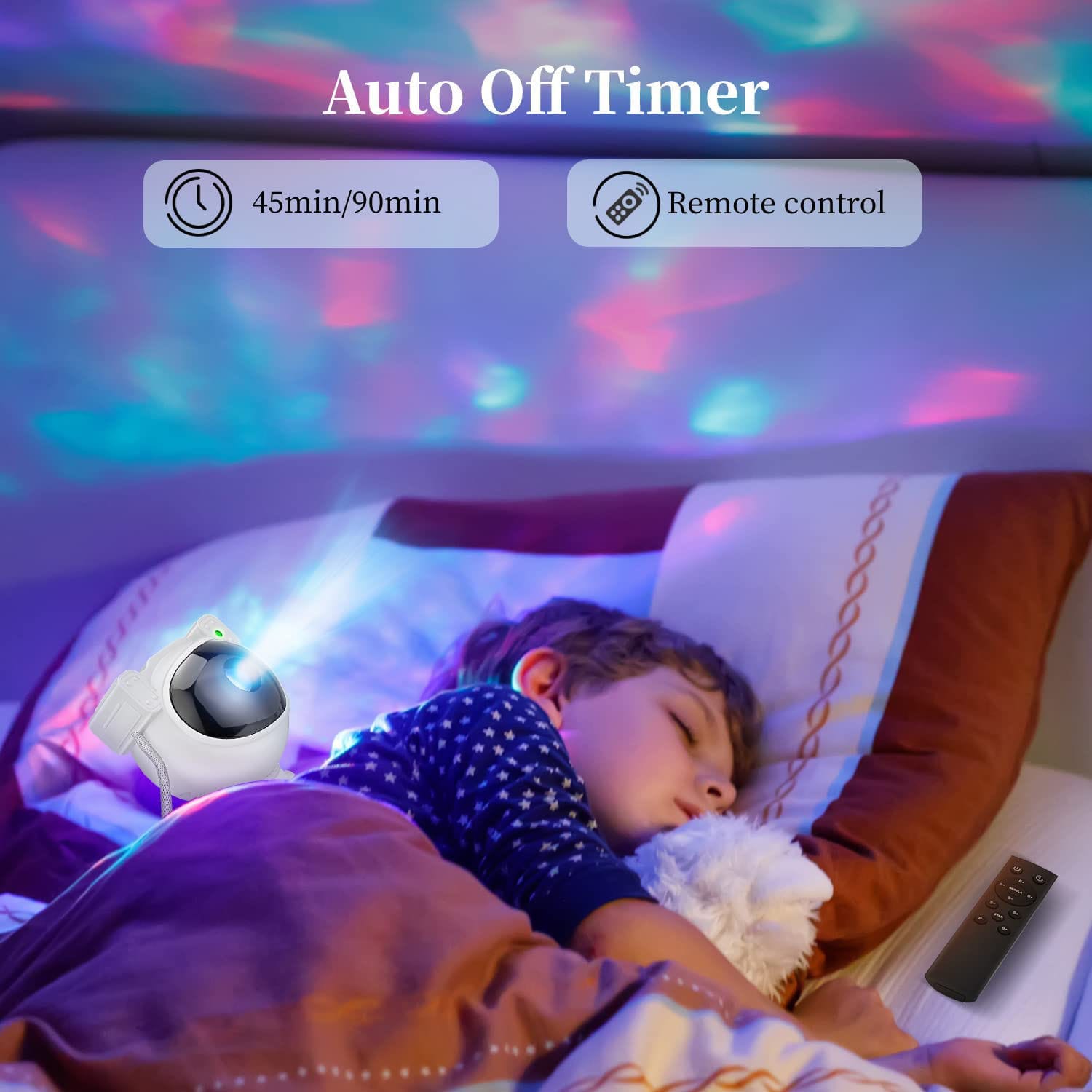 Astronaut Galaxy Projector Night Light | 360° Star & Nebula LED Lamp with Remote Control