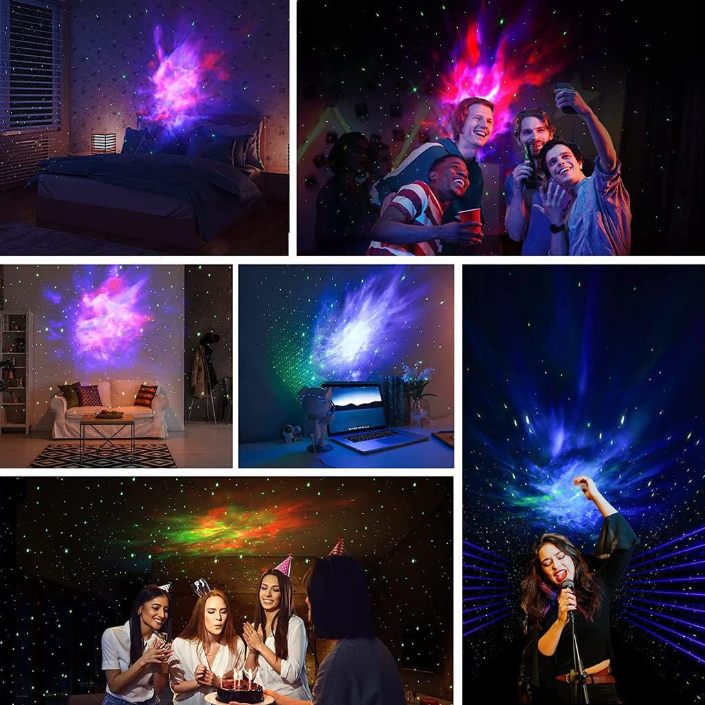 Astronaut Galaxy Projector Night Light | 360° Star & Nebula LED Lamp with Remote Control