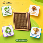 ₹1,00,000 Money Saving Box | Wooden Savings Challenge Piggy Bank | Gulak for Kids & Adults