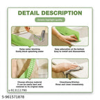 48CM Silicone Sink Splash Guard - Flexible Water Barrier for Kitchen & Bathroom