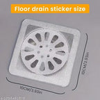 Self-Adhesive Drain Filter Mesh – Hair Catcher for Kitchen Sink & Bathroom | Pack of 10