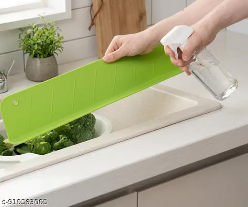 48CM Silicone Sink Splash Guard - Flexible Water Barrier for Kitchen & Bathroom