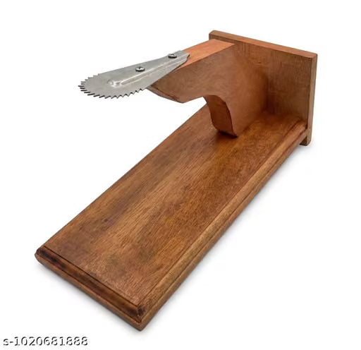 Wooden Tabletop Coconut Scraper (Chirava) – Traditional Kitchen Grater