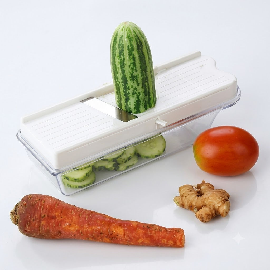 Multipurpose Vegetable & Dry Fruit Slicer with Safety Thumb Guard