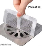 Self-Adhesive Drain Filter Mesh – Hair Catcher for Kitchen Sink & Bathroom | Pack of 10