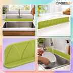 48CM Silicone Sink Splash Guard - Flexible Water Barrier for Kitchen & Bathroom
