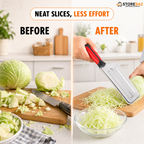 Stainless Steel Vegetable Slicer & Cabbage Shredder – Handheld Mandoline Cutter